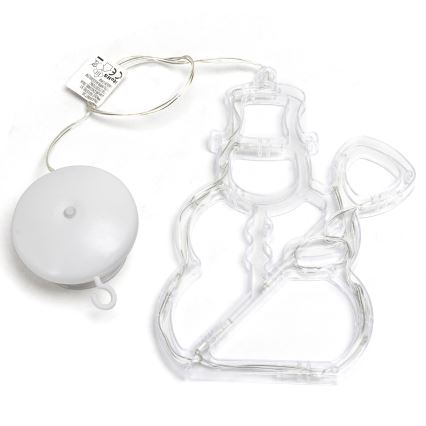 Aigostar - LED Božićna dekoracija 10xLED/3xAAA snegović 20,5 cm