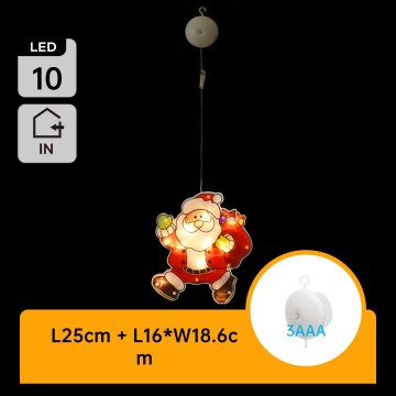 Aigostar - LED božićna dekoracija LED/3xAAA Deda Mraz 20cm