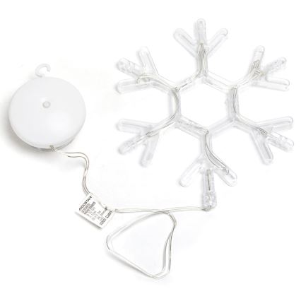 Aigostar - LED Božićna dekoracija LED/3xAAA topla bela pahulja 19cm