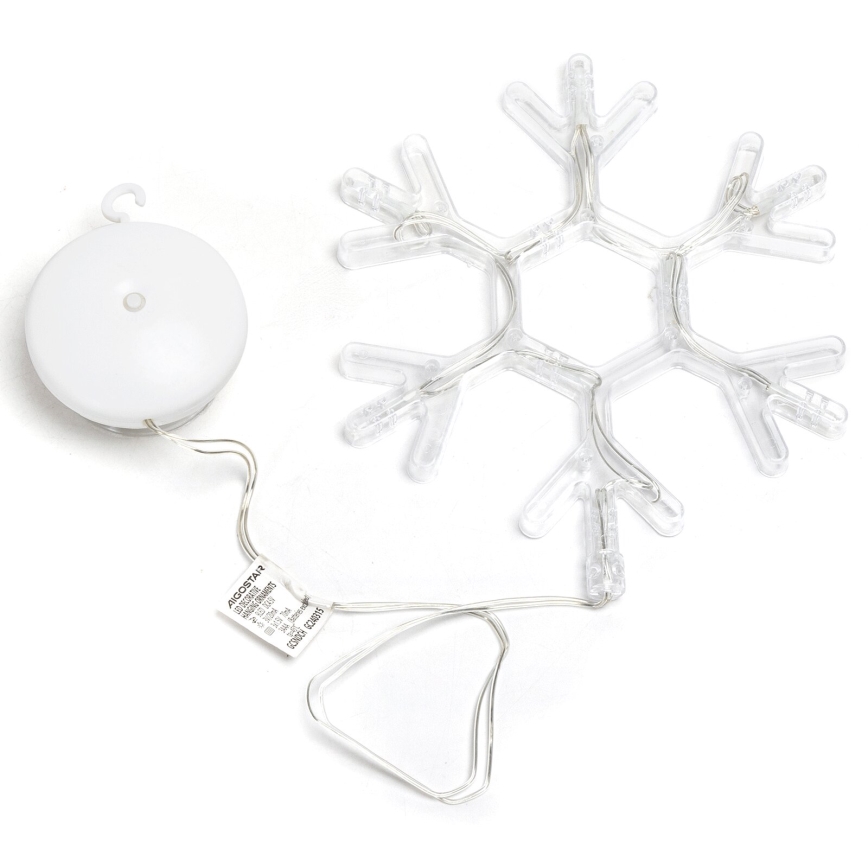 Aigostar - LED Božićna dekoracija LED/3xAAA topla bela pahulja 19cm