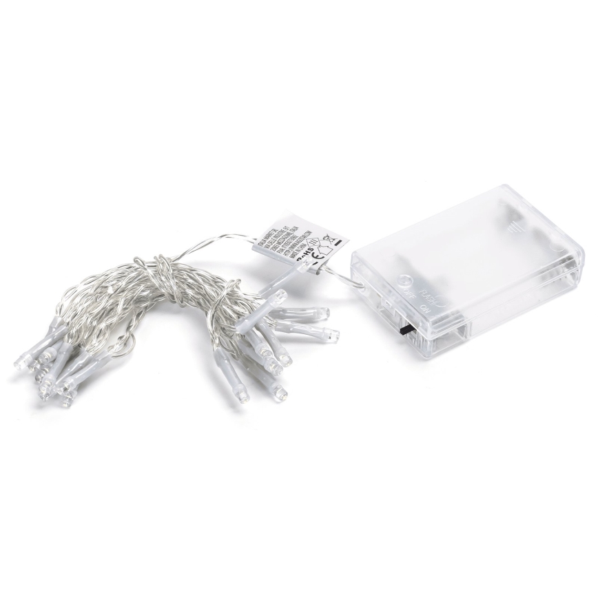 Aigostar - LED Božićna girlanda 20xLED/3xAA 2,3m hladna bela