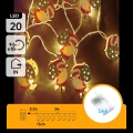 Aigostar - LED Božićna girlanda 20xLED/3xAA 3m topla bela Santa Claus