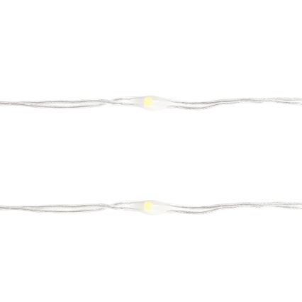 Aigostar - LED božićna girlanda 50xLED/3xAA 5,3m hladna bela