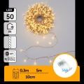 Aigostar - LED božićna girlanda 50xLED/3xAA 5,3m topla bela