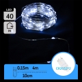 Aigostar - LED božićna svetla 40xLED/2x3V 4m hladno bela