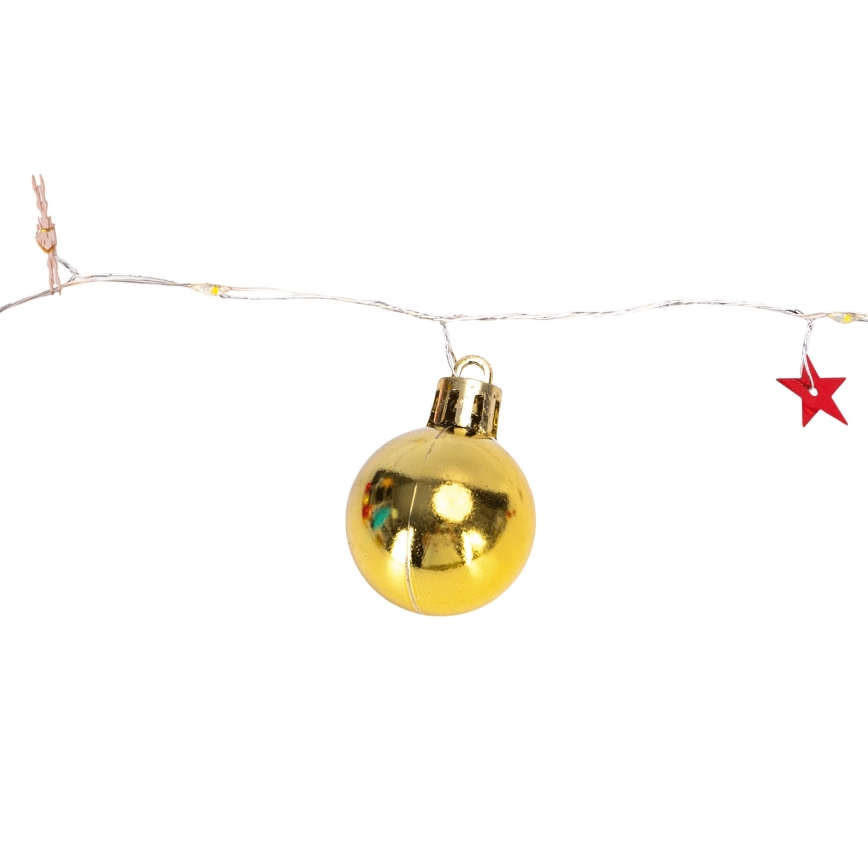 Aigostar - LED božićne lampice 20xLED/3xAA 2m topla bela