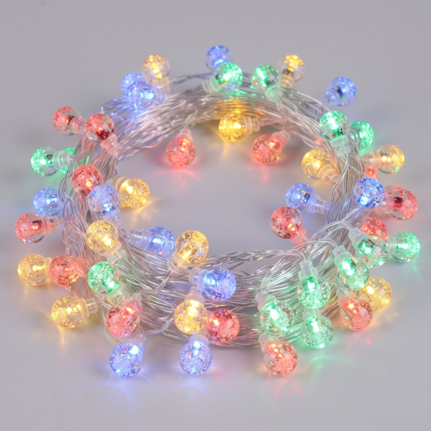 Aigostar - LED božićne lampice za spoljašnju upotrebu 50xLED/8 funkcija 3xAA 5,3m IP44 višebojno
