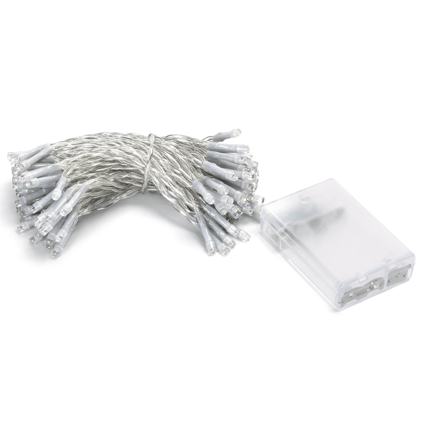 Aigostar - LED božićni lanac 100xLED/3xAA 10,3m hladno-bela
