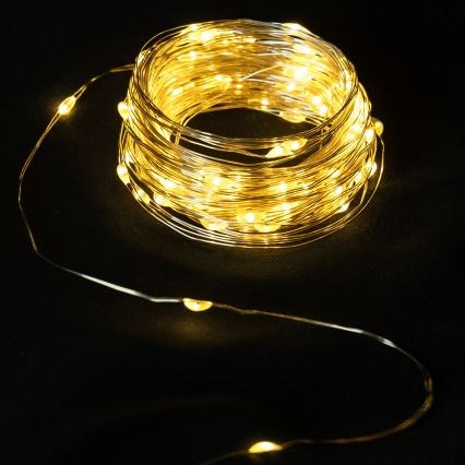 Aigostar - LED božićni lanac 40xLED/2x3V 4m topla bela
