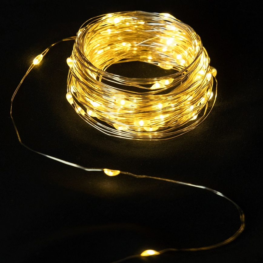 Aigostar - LED božićni lanac 40xLED/2x3V 4m topla bela