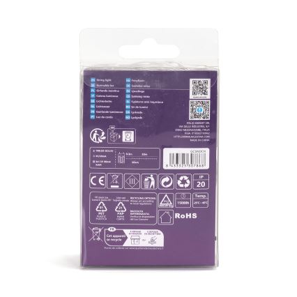 Aigostar - LED božićni niz 100xLED/3xAA 10,3m hladno bela