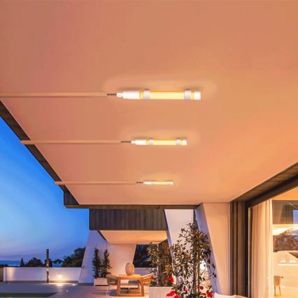 Aigostar - prigušiva LED cev sa solarnim panelom LED/3,2V 3000K/4000K/6500K IP65 5000 mAh + daljinski upravljač