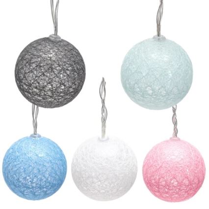 Aigostar - LED lanac 10x LED/3x AA, 2 m, topla bela