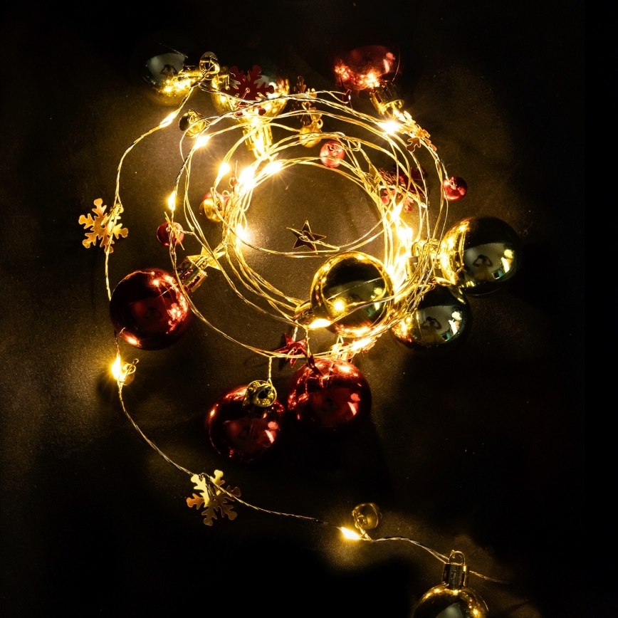 Aigostar - LED lanac 20xLED/3xAA 2m topla bela