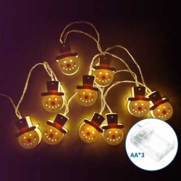Aigostar - LED lanac 20xLED/3xAA 3m topla bela (sneško)