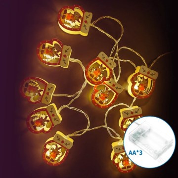 Aigostar - LED lanac 20xLED/3xAA 3m tople bele rukavice