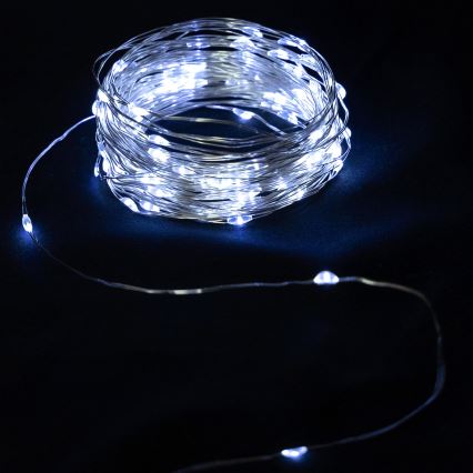 Aigostar - LED lanac 30x LED, napajanje 3x AA, 3,3 m, hladna bela