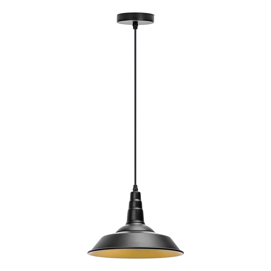 Aigostar - LED luster na sajli 1xE27/60W/230V prečnik 36 cm crna