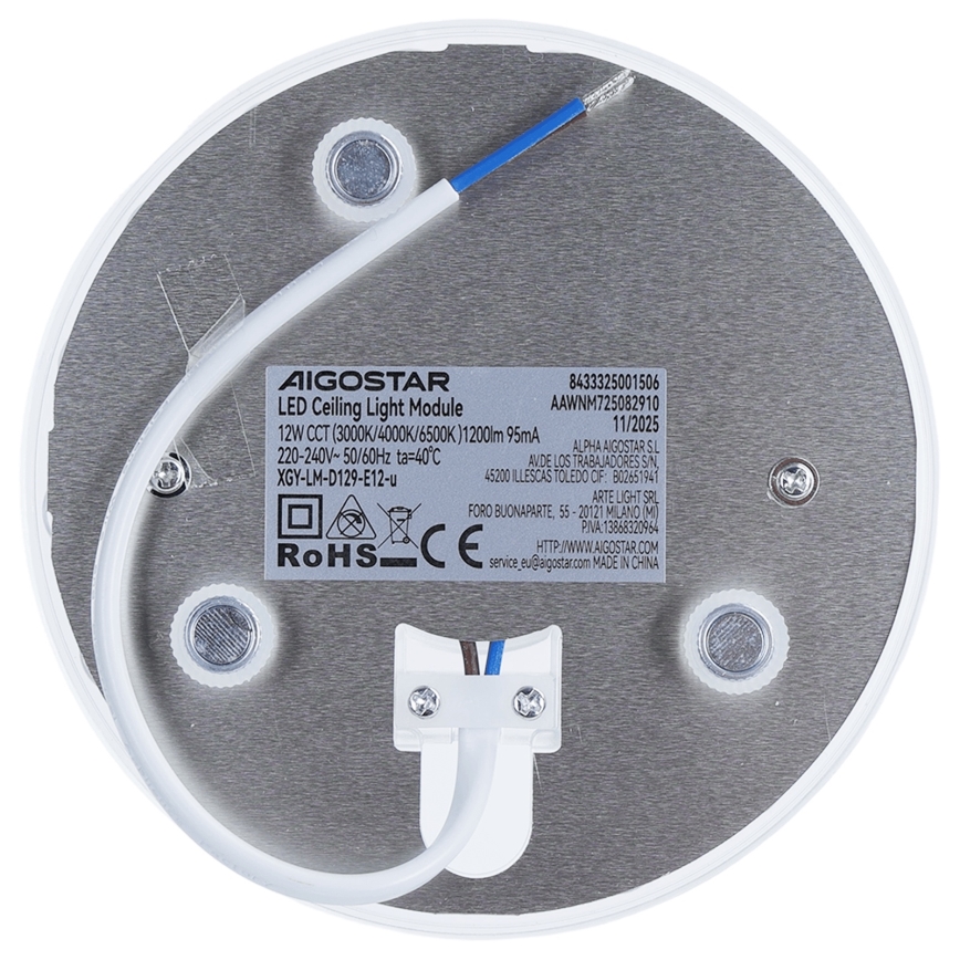Aigostar - LED magnetni modul LED/12W/230V 3000/4000/6500K