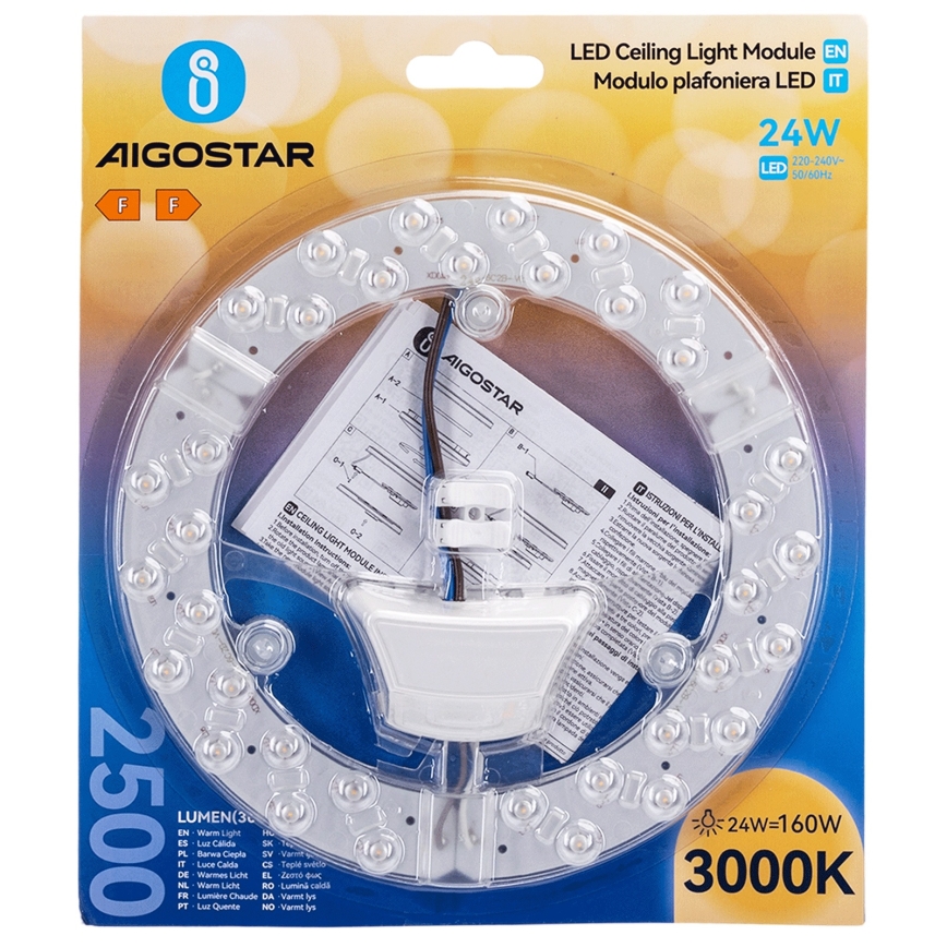 Aigostar - LED magnetni modul LED/24W/230V 3000K