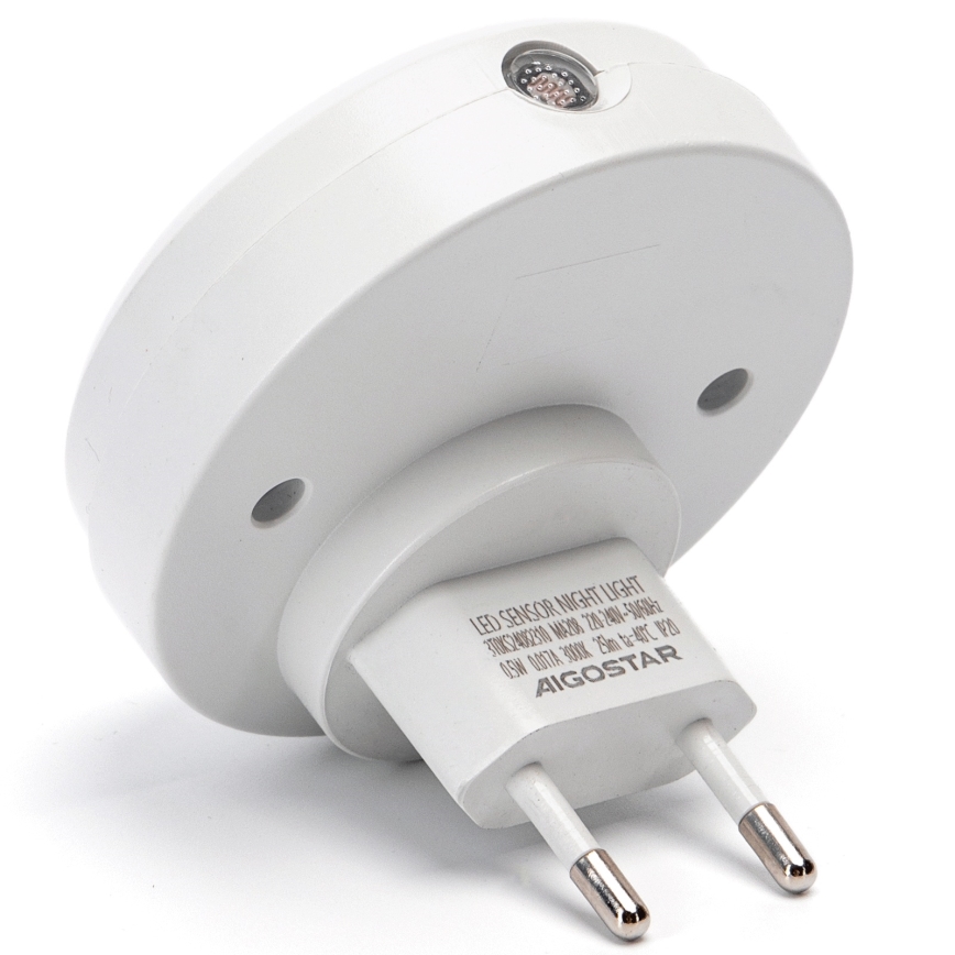 Aigostar - LED noćno svetlo sa senzorom sumraka LED/0,5W/230V 6500K