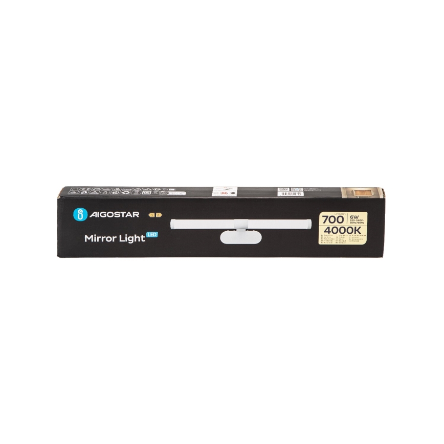 Aigostar - LED osvetljenje za kupatilsko ogledalo LED/6W/230V 4000K 40cm IP44