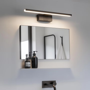 Aigostar - LED osvetljenje za kupatilsko ogledalo LED/8W/230V 4000K 40 cm IP44 crna