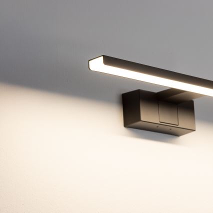 Aigostar - LED osvetljenje za kupatilsko ogledalo LED/8W/230V 4000K 40 cm IP44 crna