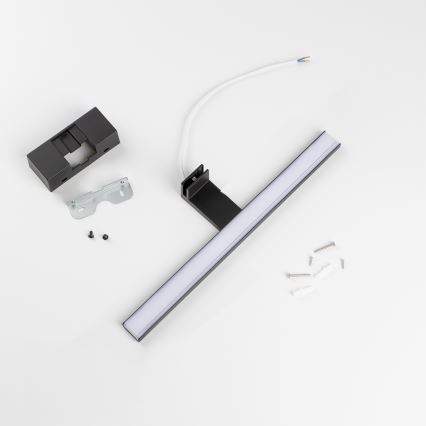Aigostar - LED osvetljenje za kupatilsko ogledalo LED/8W/230V 4000K 40 cm IP44 crna