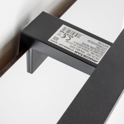 Aigostar - LED osvetljenje za ogledalo u kupatilu LED/12W/230V 4000K 60 cm IP44 crna