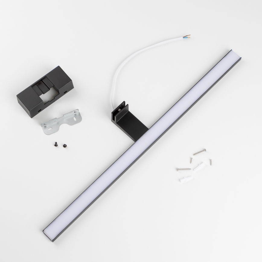 Aigostar - LED osvetljenje za ogledalo u kupatilu LED/12W/230V 4000K 60 cm IP44 crna