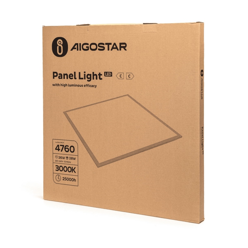 Aigostar - LED panel za spušteni plafon LED/28W/230V 60x60 cm 3000K