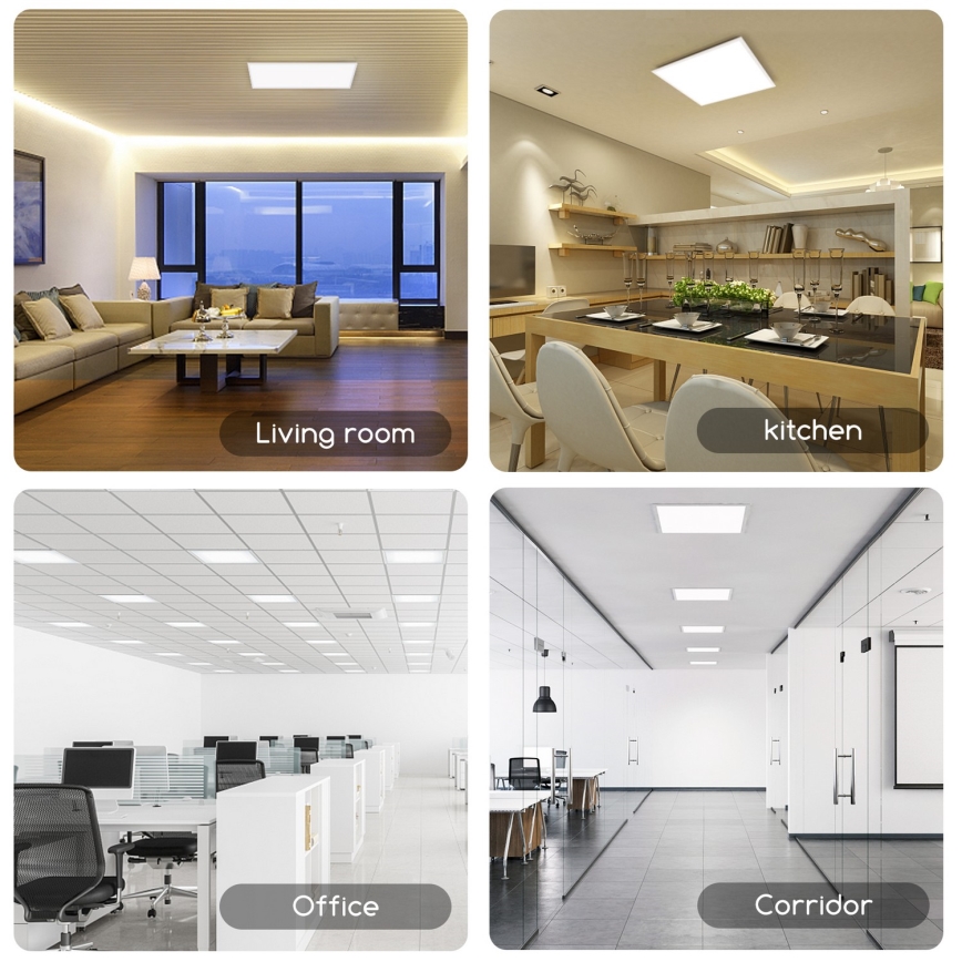 Aigostar - LED panel za spušteni plafon LED/40W/230V 6500K 60x60cm bela