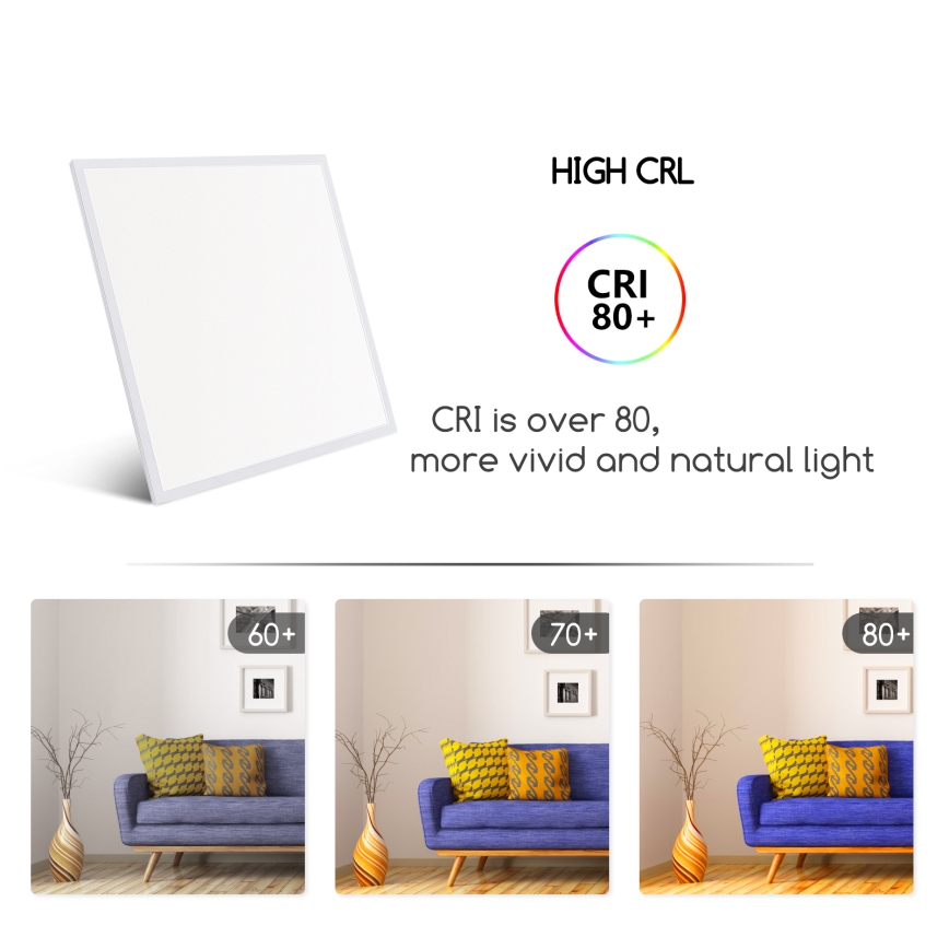Aigostar - LED panel za spušteni plafon LED/40W/230V 6500K 60x60cm bela