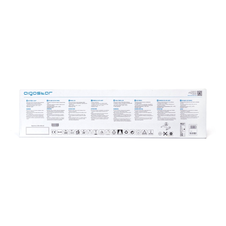 Aigostar - LED panel za spušteni plafon LED/50W/230V 6500K 120x30cm bela