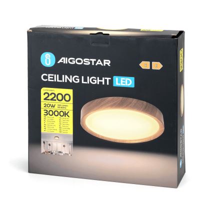 Aigostar - LED plafonsko svetlo LED/20W/230V 3000K prečnik 33,7 cm