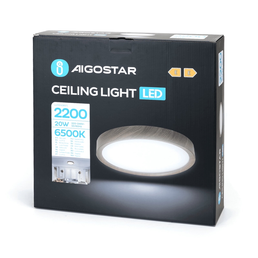Aigostar - LED plafonsko svetlo LED/20W/230V 6500K prečnik 33,7 cm