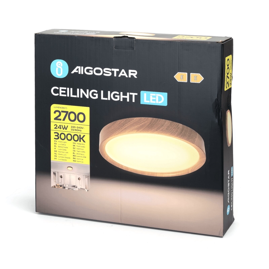Aigostar - LED plafonsko svetlo LED/24W/230V 3000K prečnik 38,3 cm