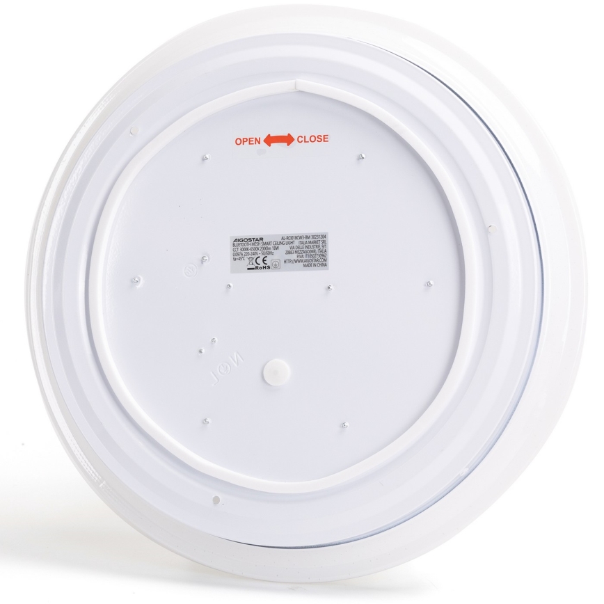 Aigostar - LED prigušiva stropna svetiljka za kupatilo MESH Smart LED/18W/230V 3000-65000K IP44 + daljinski upravljač