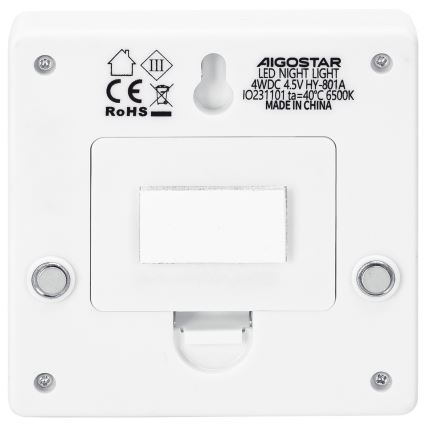 Aigostar - LED Prenosivo noćno svetlo LED/3xAAA 6500K