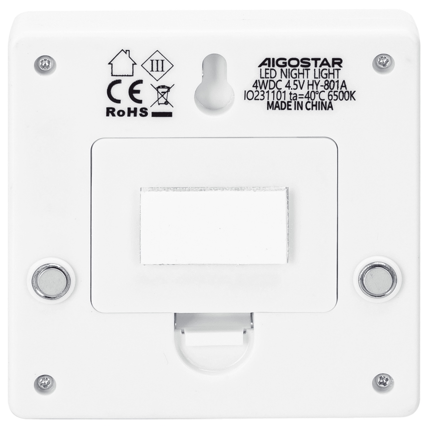 Aigostar - LED Prenosivo noćno svetlo LED/3xAAA 6500K