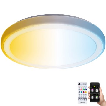 Aigostar - LED prigušiva kupatilska stropna svetiljka MESH Smart LED/24W/230V 3000-6500K IP44 + daljinski upravljač