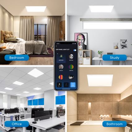 Aigostar - LED prigušiva panel za spušteni plafon 32W/230V Wi-Fi 60x60 cm