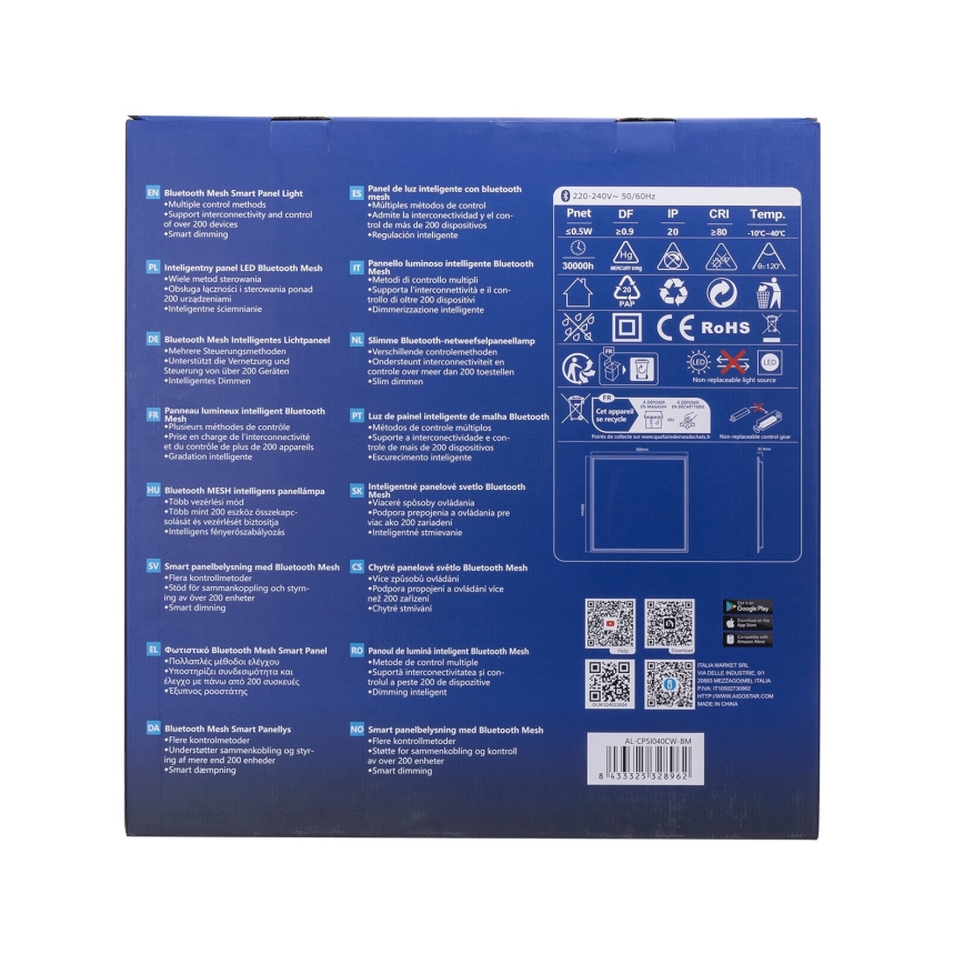 Aigostar - MESH LED prigušiva panel za spušteni plafon LED/36W/230V 2700-6500K 60x60 cm