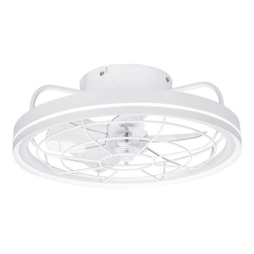 Aigostar - LED prigušiva plafonska lampa sa ventilatorom LED/40W/230V 2700-6500K prečnik 48 cm + daljinski upravljač bela