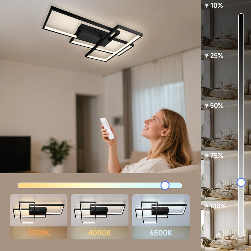 Aigostar - prigušiva LED plafonska svetiljka 38W/230V 2700-6500K + daljinski upravljač