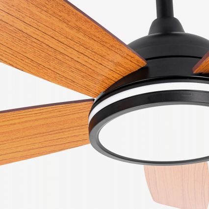 Aigostar - LED prigušiva plafonski ventilator LED/20W/230V 2700-6500K 132cm bež + daljinski upravljač