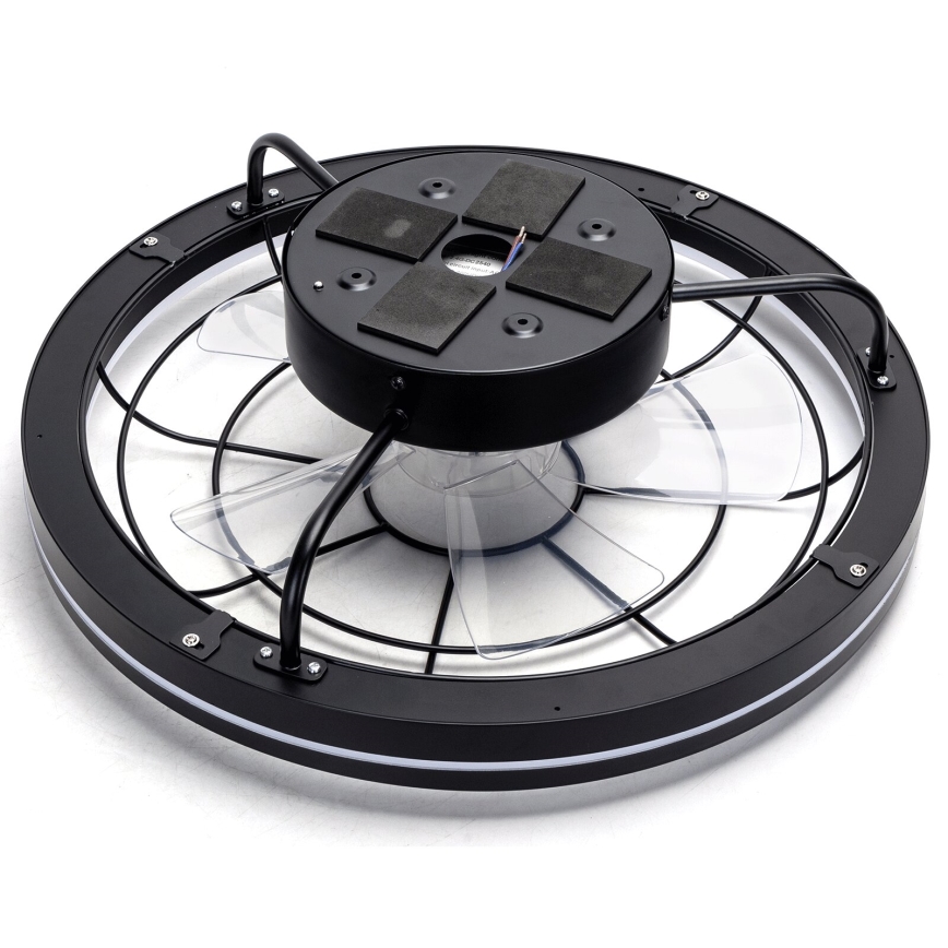 Aigostar - prigušiva LED plafonski ventilator LED/40W/230V 2700-6500K Ø 48 cm + daljinski upravljač crna