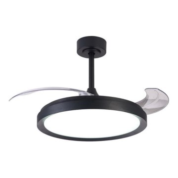 Aigostar - LED prigušiva plafonski ventilator LED/50W/230V 2700-6500K 106 cm crna + daljinski upravljač