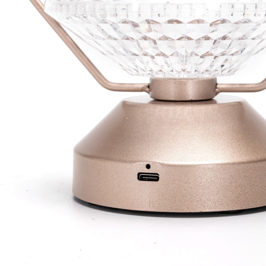 Aigostar - LED prigušiva punjiva stona lampa LED/1W/5V 2700/4000/6500K 1800mAh 20 cm